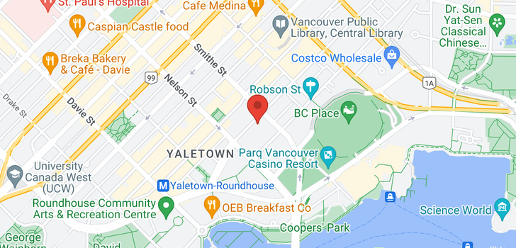 map of 805 950 CAMBIE STREET